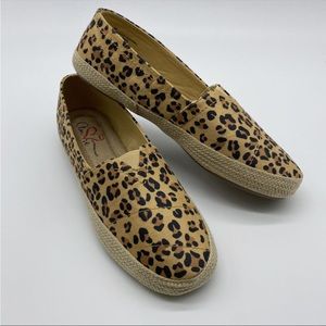 MIA Amore Leopard Nova Faux Suede Espadrille